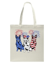 American Firework - Blue Heeler Tote Bag tile
