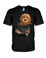 Pocket - Goldendoodle V-Neck T-Shirt tile