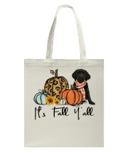 Fall Pumpkin BLACK Goldador Tote Bag tile