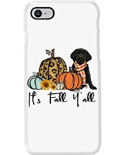 Fall Pumpkin BLACK Goldador Phone Case tile