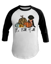 Fall Pumpkin BLACK Goldador Baseball Tee tile