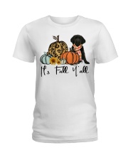 Fall Pumpkin BLACK Goldador Ladies T-Shirt tile