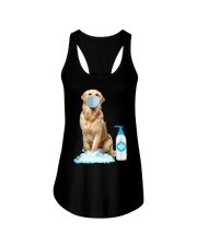 Hand Sanitizer Quarantine Golden Retriever Ladies Flowy Tank tile
