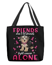 Cancer Alone - Morkie 1 All-Over Tote tile