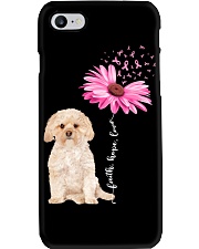 Daisy Ribbon - GOLD Morkie Phone Case tile