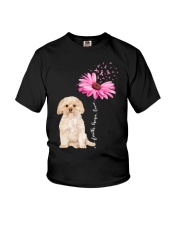 Daisy Ribbon - GOLD Morkie Youth T-Shirt tile