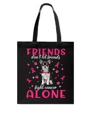 Cancer Alone - BLACK Chihuahua Tote Bag tile