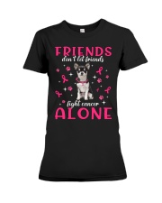 Cancer Alone - BLACK Chihuahua Premium Fit Ladies Tee tile