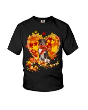 Autumn Leaf - Australian Shepherd 3 Youth T-Shirt tile