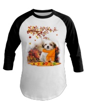 Fall Leaf - Teddy Bear Dog Baseball Tee tile
