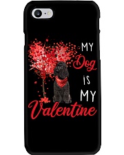 My Valentine - BLACK Miniature Poodle Phone Case tile