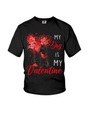 My Valentine - BLACK Miniature Poodle Youth T-Shirt tile