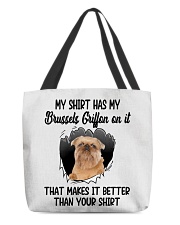 Better Shirt - Brussels Griffon 2 All-Over Tote tile
