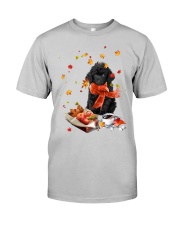 Autumn Leaves BLACK Toy Poodle Classic T-Shirt front