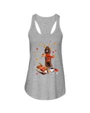 Autumn Leaves Irish Setter Ladies Flowy Tank tile