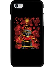 Lighting - black Labrador Pup Phone Case tile