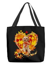 Autumn Leaf - APRICOT Cockapoo All-Over Tote tile
