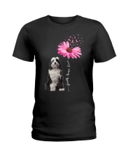 Daisy Ribbon - Tibetan Terrier 1 Ladies T-Shirt tile