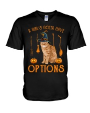 Options - Cat 2 V-Neck T-Shirt tile