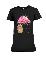 Pink Umbrella - APRICOT Maltipoo Premium Fit Ladies Tee tile