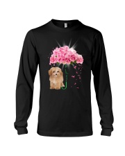 Pink Umbrella - APRICOT Maltipoo Long Sleeve Tee tile
