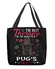 Best Therapy - BLACK Pug 2 All-Over Tote tile