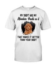 Better Shirt - RED Miniature Poodle Premium Fit Mens Tee tile