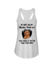 Better Shirt - RED Miniature Poodle Ladies Flowy Tank tile