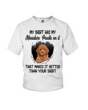 Better Shirt - RED Miniature Poodle Youth T-Shirt tile