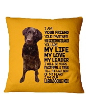My Leader - Labradoodle mix Square Pillowcase tile
