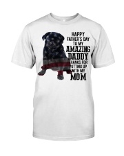 Father Day - Black Pug Classic T-Shirt tile
