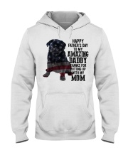 Father Day - Black Pug Hooded Sweatshirt tile
