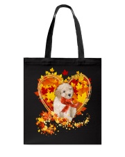 Autumn Leaf - CREAM Toy Poodle Tote Bag tile