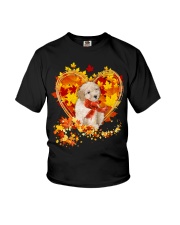 Autumn Leaf - CREAM Toy Poodle Youth T-Shirt tile