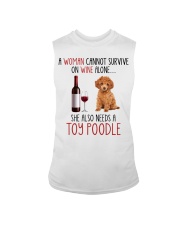 She Also Needs - Toy Poodle Sleeveless Tee tile