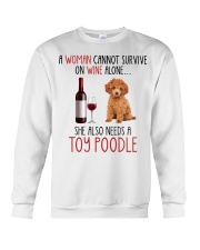 She Also Needs - Toy Poodle Crewneck Sweatshirt tile