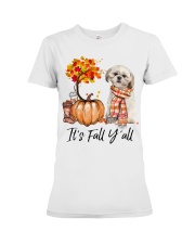 It is Fall - Shih Tzu 3 Premium Fit Ladies Tee tile