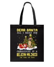 Dear Santa - Belgian Malinois Tote Bag tile
