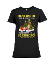 Dear Santa - Belgian Malinois Premium Fit Ladies Tee tile