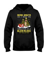 Dear Santa - Belgian Malinois Hooded Sweatshirt front