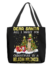 Dear Santa - Belgian Malinois All-Over Tote tile
