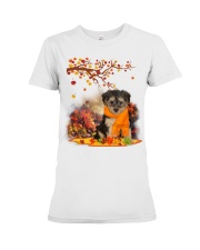 Fall Leaf - Yorkipoo Premium Fit Ladies Tee tile