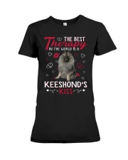 Best Therapy - GREY Keeshond Premium Fit Ladies Tee tile