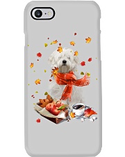 Autumn Leaves Coton De Tulear Phone Case tile
