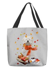 Autumn Leaves Coton De Tulear All-Over Tote tile
