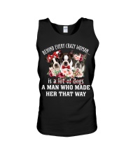 Crazy - BRINDLE Boston Terrier Unisex Tank tile