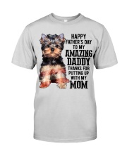 Daddy Yorkshire Terrier Dog Premium Fit Mens Tee tile