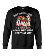 Crazy - Beagle 1 Crewneck Sweatshirt tile