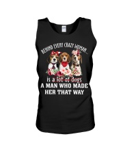 Crazy - Beagle 1 Unisex Tank tile