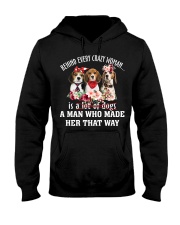 Crazy - Beagle 1 Hooded Sweatshirt tile